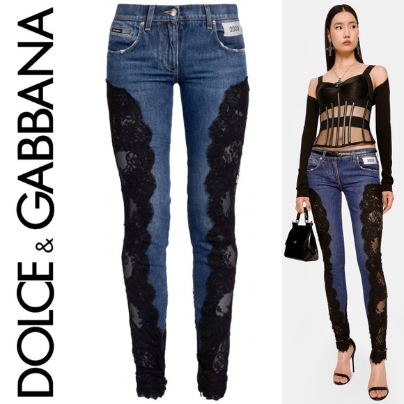 Dolce & Gabbana Kim Lace Jeans
